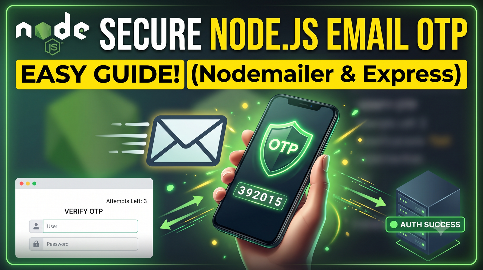 How to Build a Secure Email OTP Verification System in Node.js (Step-by-Step)